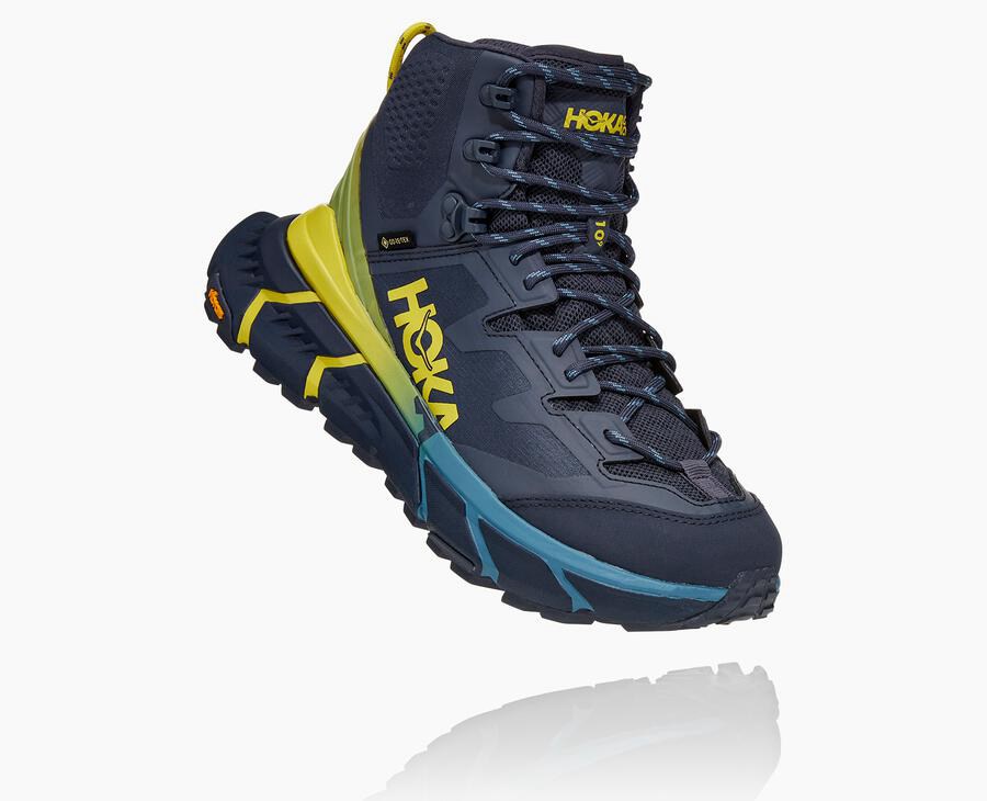 Botas De Montaña Hoka One One Mujer - Tennine Hike Gore-Tex - Azules - CQX173658